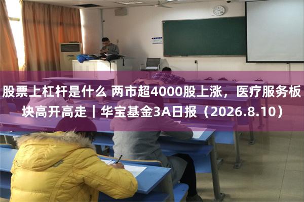 股票上杠杆是什么 两市超4000股上涨，医疗服务板块高开高走｜华宝基金3A日报（2026.8.10）