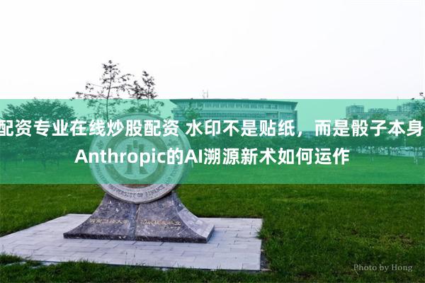 配资专业在线炒股配资 水印不是贴纸,而是骰子本身:Anthropic的AI溯源新术如何运作